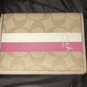 Authentic coach bi-fold wallet